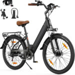 AOIHO 26" Electric City Commuter Bike, 48V Battery, 250W, 7-Speed - Image 2
