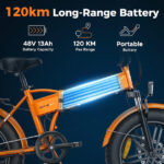 ENGWE EP-2 BOOST Folding Electric Bike: 20" Fat Tire, 48V 13Ah - Image 3