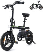 Finbike U1 14-inch Folding Electric Bike: LCD, 15.5mph, 28-Mile Range