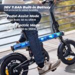 Finbike U1 14-inch Folding Electric Bike: LCD, 15.5mph, 28-Mile Range - Image 4