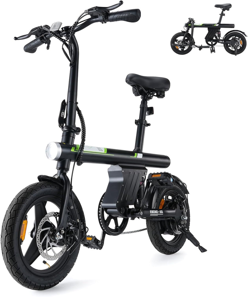 Finbike U1 14-inch Folding Electric Bike: LCD, 15.5mph, 28-Mile Range Finbike U1 14-inch Folding Electric Bike: LCD, 15.5mph, 28-Mile Range - Image 1