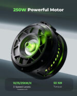 Finbike U3 16-inch Portable Electric Folding Bike, Fast Charge, 3 Modes, Shock Absorber - Image 3