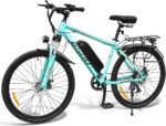 GSOU 26-inch Adult E-Mountain Bike, 250W, Long Range, 7-Speed Commuter