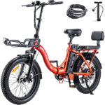 TWOFISH Folding Electric Bike: Adults, 36V Battery, 20-inch Fat Tires, Dual Seat - Image 2