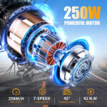 TWOFISH Folding Electric Bike: Adults, 36V Battery, 20-inch Fat Tires, Dual Seat - Image 4