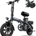 URLIFE 14-inch Portable Folding E-Bike: 48V 7.5Ah Battery, 250W Motor