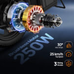 URLIFE 14-inch Portable Folding E-Bike: 48V 7.5Ah Battery, 250W Motor - Image 3