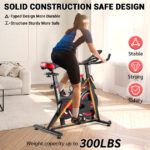 WENOKER Silent Belt Drive Home Exercise Bike: Heavy Flywheel, Digital Monitor - Image 3